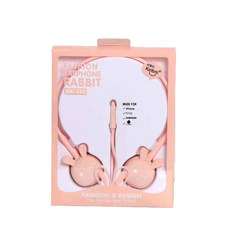 Cute Cartoon Animal Pattern Earpiece Sports Cable
