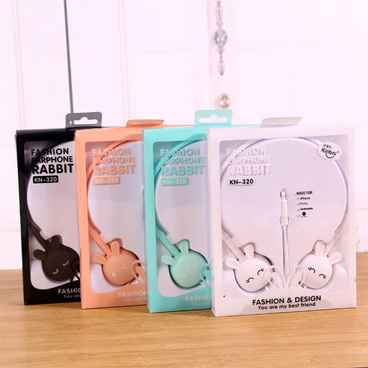 Cute Cartoon Animal Pattern Earpiece Sports Cable