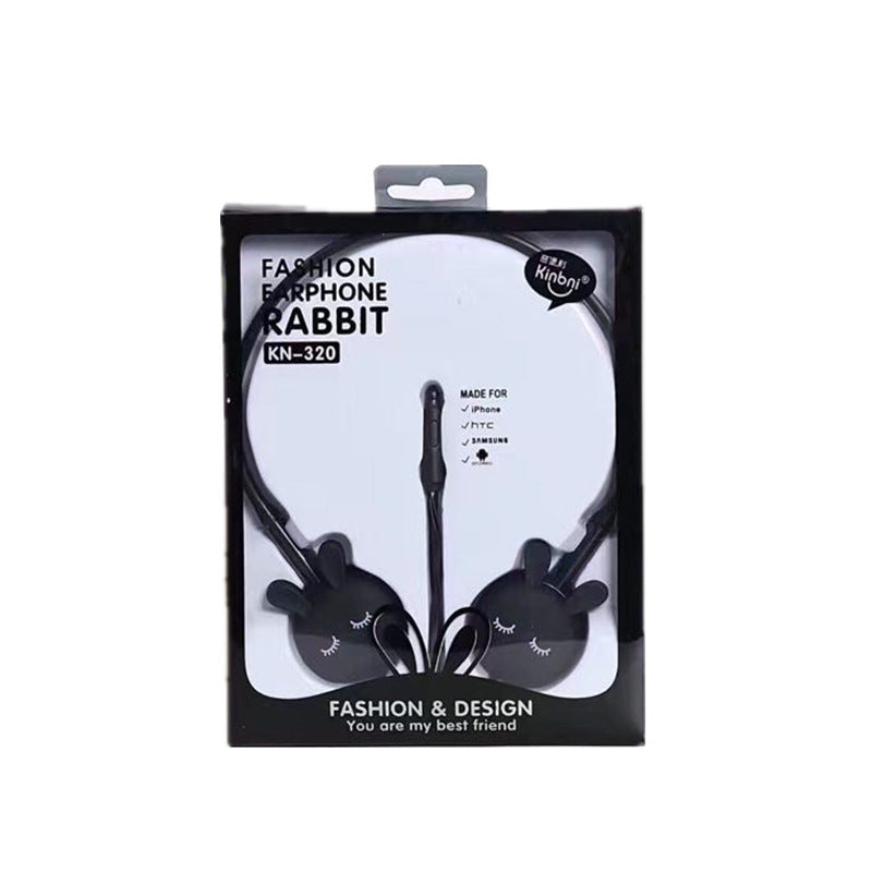 Cute Cartoon Animal Pattern Earpiece Sports Cable