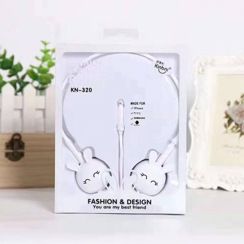 Cute Cartoon Animal Pattern Earpiece Sports Cable